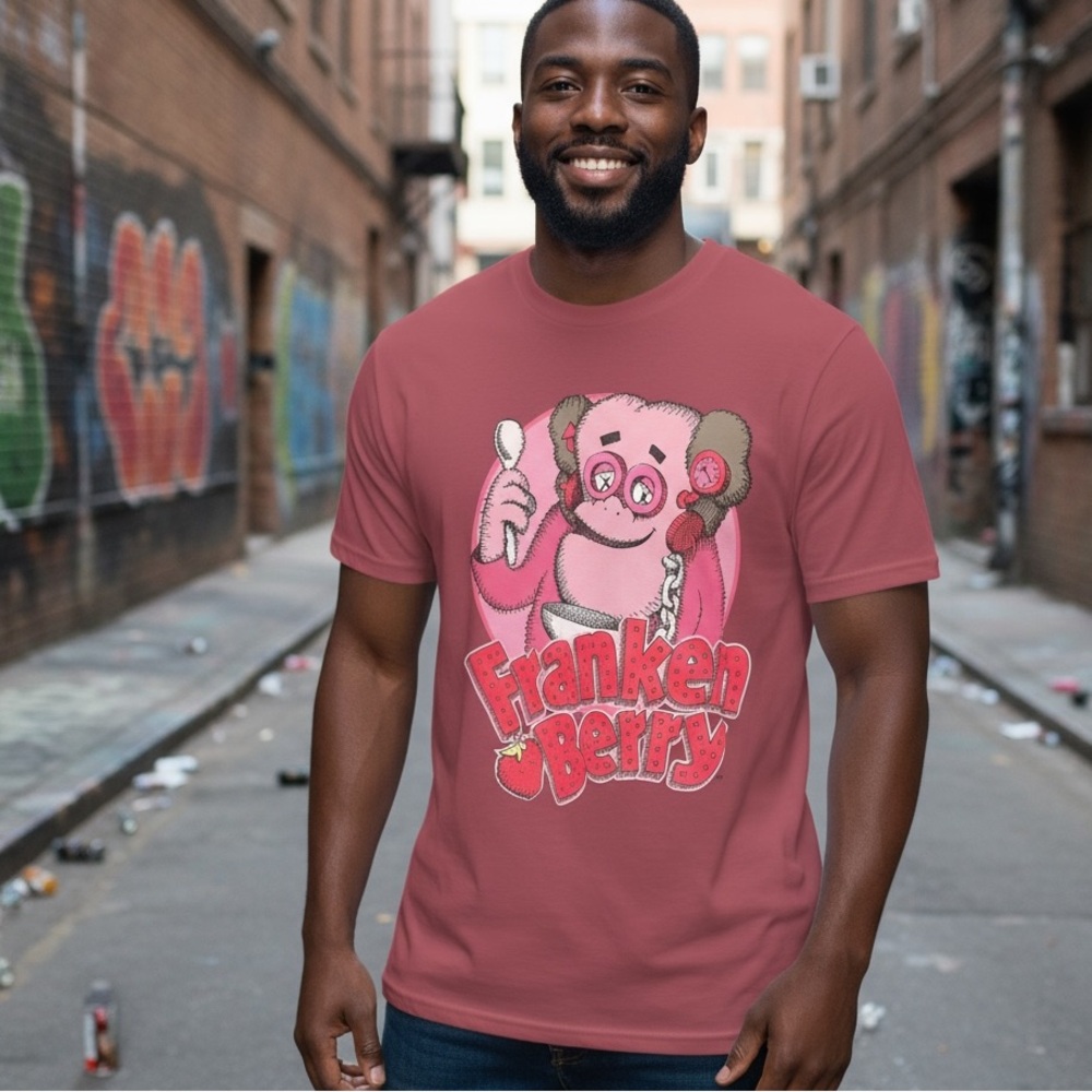 New Authentic KAWS Franken Berry T shirt in XL